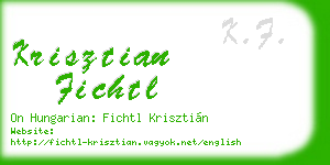 krisztian fichtl business card